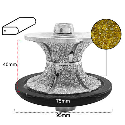 Diamond V type grinding wheel M14 for granite marble ceramic stone polish